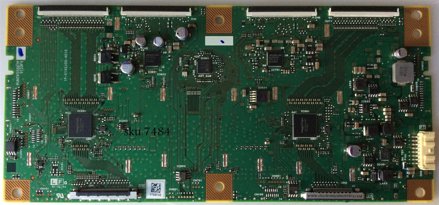 T-CON PARA TV VIZIO 4K UHD SMART TV / NUMERO DE PARTE RUNTK5556TP /1P-0142J00-4010 / 0133FV / PANEL´S S700FU1-1 / S600FUA-1 / S700FUA-1 / YD4Y700LNX01 / MODELOS M60-C3 LFTRSZ / M70-C3 LFTRSY / P602UI-B3 / P702UI-B3 / P702UI-B3 LFTRRE / XBR-70X850B